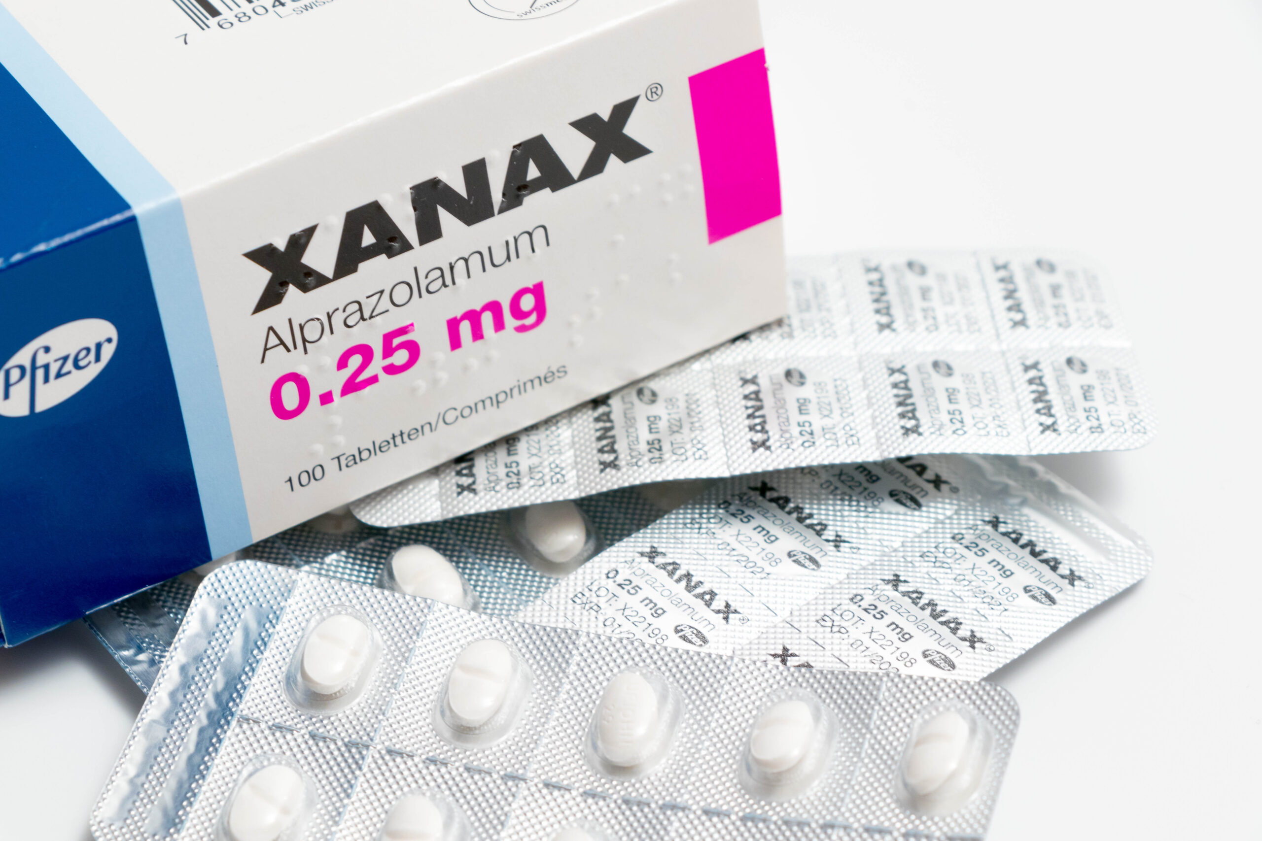 Geneva/switzerland,Â,03.03.2019,:,Xanax,Pills,Anxiolytic,Anti-depressant,Medication,Therapy